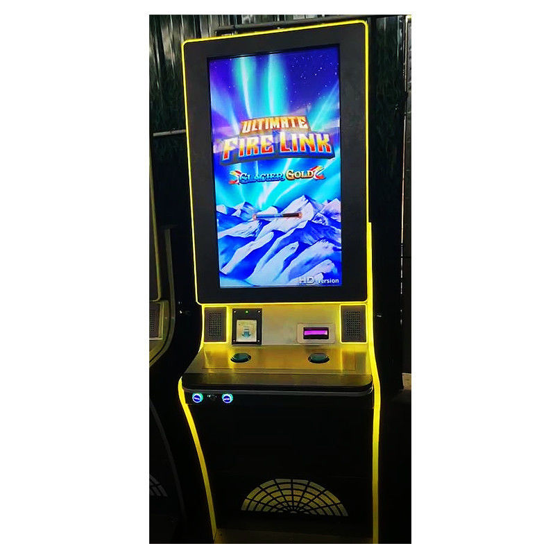 La máquina de juego multifuncional de la pesca de la ranura espesó verticalmente color negro